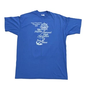 VTG Florida High Adventure Sea Base Boy Scouts 90s Single Stitch T-shirt - Picture 1 of 8