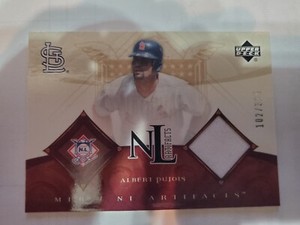 Albert Pujols 2005 Artifacts Jersey card  #102/325