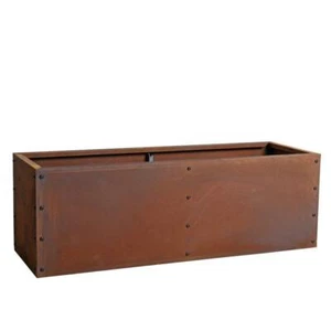 Hochbeet Pflanzbeet Edelrost 120x40x40 cm Pflanzkasten Blumenkasten Blumenbeet - Bild 1 von 11