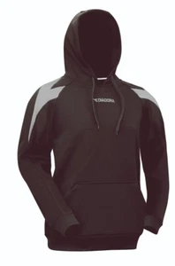 Diadora Chevron Hoodie Sweatshirt für Erwachsene und Kinder - Schwarz / Grau - Bild 1 von 1
