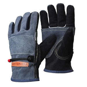 Guantes de trabajo de cuero YESWELDER - Palma reforzada con cuero de vaca para soldadura/jardinería L - Imagen 1 de 7