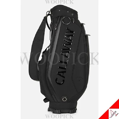 Bolsa de caddie de golf Callaway 2025 SHAVE AI 8,5 pulgadas 5 vías PU PE - negra Foto 1 de 4