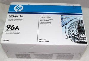 Cartucho de tóner negro sellado genuino HP C4096A 96A para LaserJet 2100, 2200 - Imagen 1 de 7