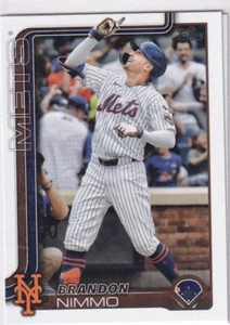 2025 Topps MLB Baseball Series 1 No. 331 Brandon Nimmo New York Mets - Picture 1 of 2