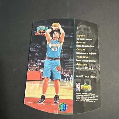 Bryant Reeves Upper deck 1998 X - Изображение 1 из 2