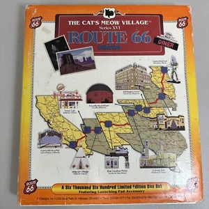 Cats Meow Village Route 66 Set NEW OLD STOCK Limited Edition w/ Box & Insert - Picture 1 of 15