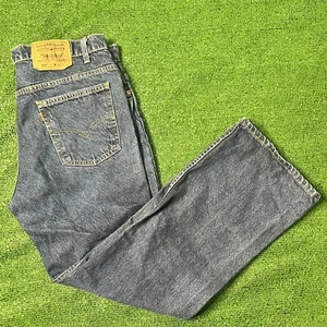 VTG 90s Levis 517 Men 38 x 30 Boot Cut Blue Jeans Dark Wash Denim Orange Tab USA - Picture 1 of 9