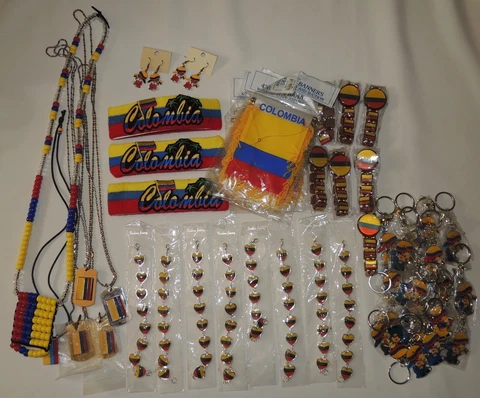 LOT 55 Colombia Soccer football national team headband Bracelet flags world cup Cover