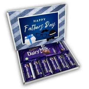 Dairy Milk Fathers Day Milk Chocolate Bars Gift Box Hamper Gift Present - Picture 1 of 3
