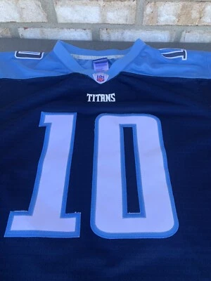 Футболка Tennessee Titans No10 Vince Young экипировка Reebok NFL YXL 18-20 - Изображение 1 из 4