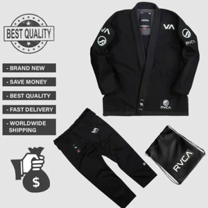 New Shoyoroll RVCA BJJ Gi Best Selling Black Jiu Jitsu Suit Batch# 60 With Bag - Picture 1 of 20