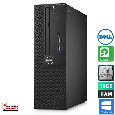 DELL OPTIPLEX 3050 i3-6100 3.70GHZ/8GB DDR3/120GB SDD/WINDOWS 10 PRO - Imagen 1 de 4