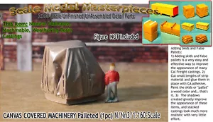 LEINWANDBEDECKTE MASCHINE palettiert (1 Stck.) N/1;160 Maßstab Modell Meisterwerke *NEU* - Bild 1 von 12