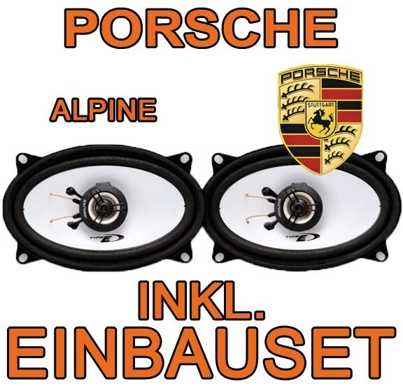 Porsche Speakers 911 912 993 944 924 928 968 2-Way Alpine New Product - Image 1 of 1