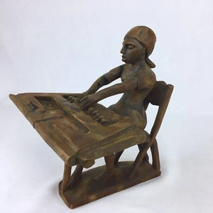 VTG Mid Century Ethnic/Caribbean/African American Female Craft Artisan Figurine - Picture 1 of 10