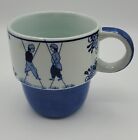 Delft Blauw Bosman Hand painted Blue Coffee mug made in Holland 487