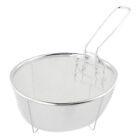Durable Stainless Steel Round Wire Fry Basket For Fry Chicken Fish French Fries