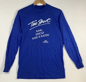 Vintage "Too Short Raw, Uncut and X-Rated' Boot Long Sleeve Tee Sz M Gangsta Rap - Picture 1 of 5