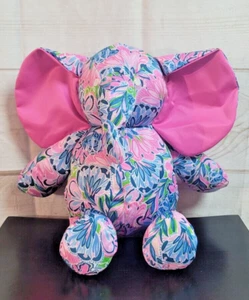 NWT ~ Lilly Pulitzer Green Gecko Tiger Sunrise Minnie Elephant Stuffed Animal - Picture 1 of 9
