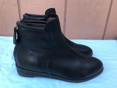 RARO VINTAGE GEE WAWA HECHO A MANO Mujeres Talla EE. UU. 6,5 M Negro Cuero Botines AY Foto 1 de 4