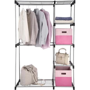 Adult Wire Shelf Closet Organizer, 2-Tier, Easy to Assemble - Picture 1 of 5