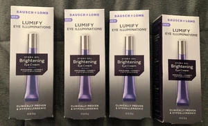 New Lot Of 4 Boxes Lumify Illuminations Hydra-Gel Brightening Eye Cream 4x0.5 oz - Picture 1 of 4