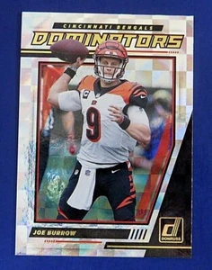 JOE BURROW DOMINATORS CHECKERBOARD HOLO 2021 PANINI DONRUSS #D6 BENGALS - Picture 1 of 2