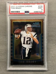 2000 Bowman Chrome #236 Tom Brady RC Rookie PSA 9 GOAT HOF - Picture 1 of 2