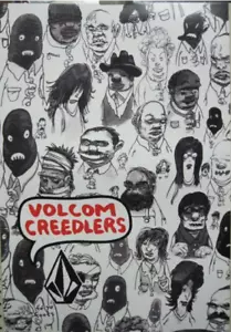 VOLCOM surf skateboard snowboard 2007 CREEDLERS POSTER impeccabile nuovo vecchio stock - Foto 1 di 1
