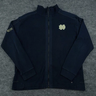 Chaqueta Suéter Chiliwear Notre Dame Para Hombre Grande Azul Marino Bordada Foto 1 de 4