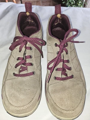 LL Bean Zapatos Mujer 8 M Vista Atlético Senderismo Tenis VN1001038 Lt Marrón Gamuza Foto 1 de 4