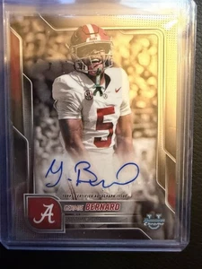 Germie Bernard 2025 Bowman University Chrome Refractor Auto Alabama - Bild 1 von 1