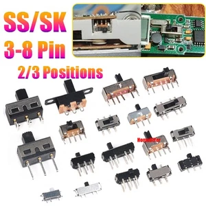 Miniatur Kippschalter SS/SK Serie kleine Schiebeschalter 2/3 Stellungen 3-8 polig - Bild 1 von 49