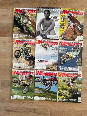 Transworld Motocross Magazine 9 Issues 2005 3 with Posters one Travis Pastrana - Image 1 of 4