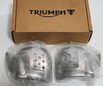 New 2017-2020 OEM Triumph Street Cup, Scrambler, Aluminum Intake Covers & Screws - Image 1 of 4