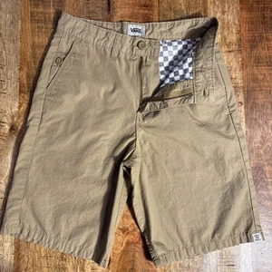 Vans Off The Wall Youth Shorts Size 12- Khaki/tan - Picture 1 of 8