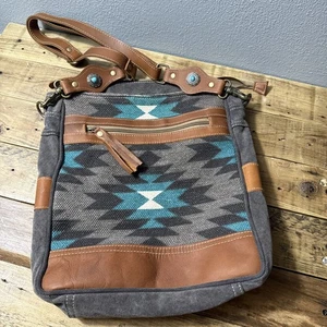 Bolso de Hombro Myra Starfire Azteca Tachuelas Turquesa Nuevo Bandolera Ajustable - Imagen 1 de 19