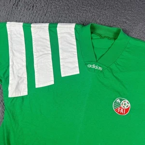 Vintage Adidas Ireland Soccer Jersey Shirt Home Kit 1992 Mens XL Green 90s - Picture 1 of 9