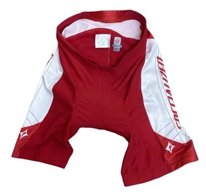 Specialized Herren Fahrrad gepolsterte Shorts rot weiß Größe Small - Bild 1 von 6