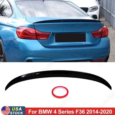 Painted Gloss Black MP Style Rear Trunk Spoiler Wing For BMW 4-Series F36 14-20  - Image 1 of 4