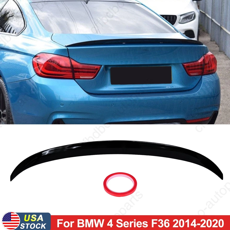 Alerón trasero pintado negro brillante estilo MP para BMW Serie 4 F36 14-20  Foto 1 de 4