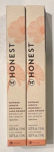 SET 2 mascara Honest Beauty lunghezza estrema NERO + primer ciglia full size NUOVO - Foto 1 di 3