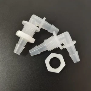 1/4" Winkel Schott Kunststoff Schlauch Widerhaken Fittings 1/4G Außengewinde 25er Set - Bild 1 von 8