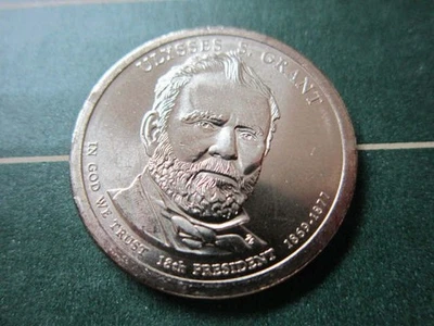 2011 - Moneda de un dólar presidencial P Ulysses S. Grant - sin circular - envío gratuito Foto 1 de 3