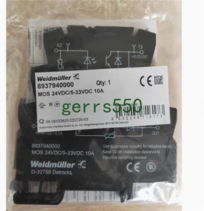 1 Stück Neu Weidmüller Halbleiterrelais MOS 24VDC/5-33VDC 10A 8937940000 - Bild 1 von 3