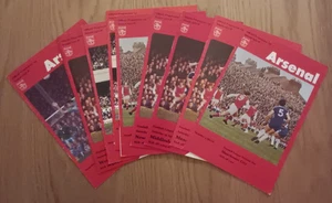 Arsenal 1977/78 Sélection de programmes Home League du menu Équipes Extérieures M-W - Photo 1/11
