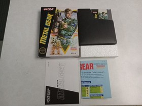NES Metal Gear CIB Complete Map Included Nice Box!! Great Condition!!