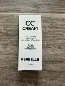 NIB! Perbelle CC Cream 1.05 oz (30g) Color Correcting Foundation SPF 43 - Picture 1 of 8