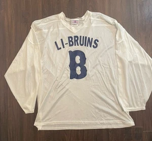 VINTAGE LONG ISLAND BRUINS HOCKEY JERSEY #5 SIZE XL - Picture 1 of 6