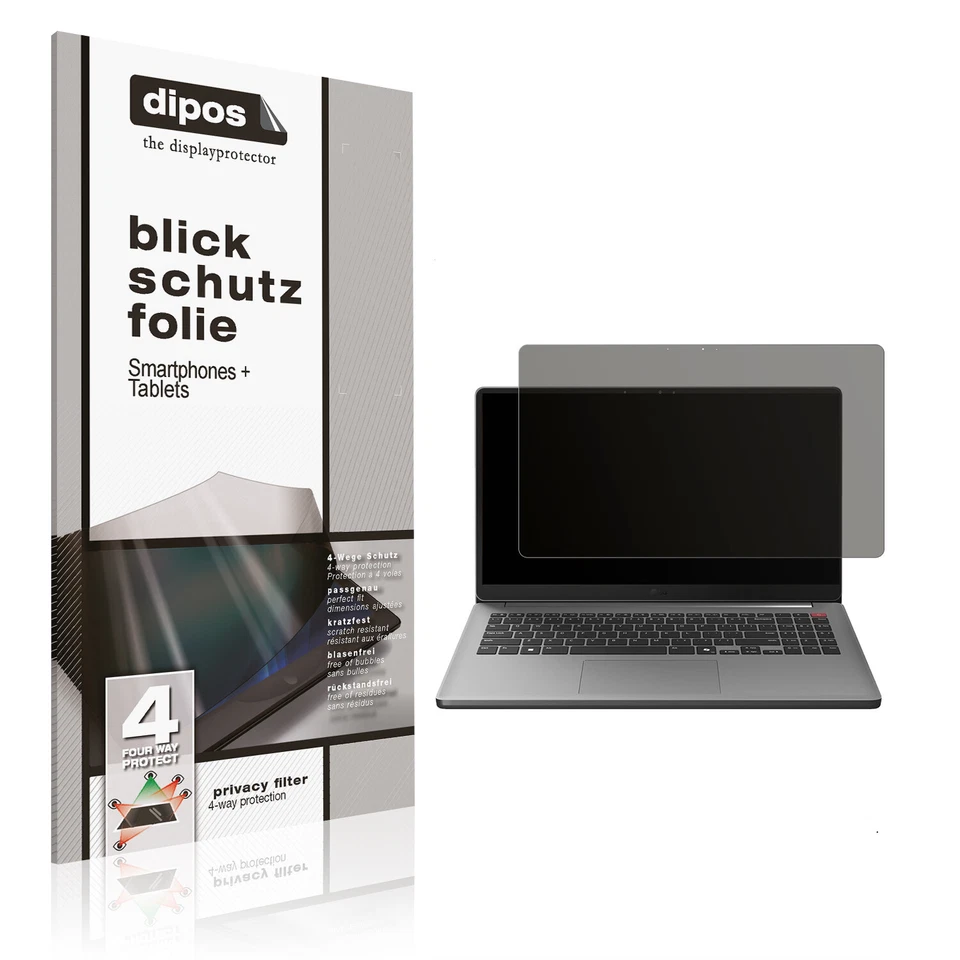 Screen Protector for LG Gram Book 15.6 Zoll Privacy Filter 4-Way Protection - Image 1 of 4